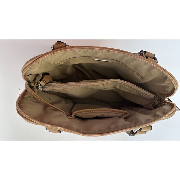 Giani Bernini Med Tote Bag Multi-Color Patchwork Striped Shoulder Bag Purse - Picture 6 of 16